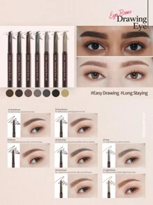 ETUDE Drawing Eye Brow #1 Dark Brown 0.25g Long-Lasting Eyebrow Pencil For Soft Textured Natural Daily Look Eyebrow Makeup K-Beauty,GIFT