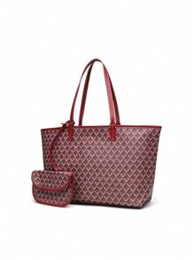 Women's Fashion New Simple Tote Bag Set, Shoulder Bag, Large Capacity Handbag, Commute Versatile Lady Handbag, Purse, Student Shoulder Bag