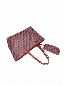 Women's Fashion New Simple Tote Bag Set, Shoulder Bag, Large Capacity Handbag, Commute Versatile Lady Handbag, Purse, Student Shoulder Bag