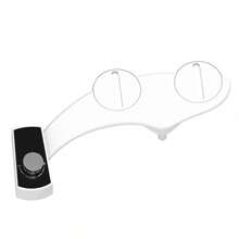 冷热水马桶喷头,超薄温水喷头,非电动可调压力自清洁喷头,适用于臀部和女性私处清洗,易于安装,浴室配件,浴室工具 - 黑與白 - 查看 16