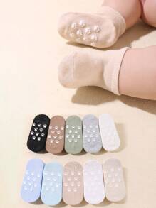 10 双婴儿防滑圆点休闲短袜，春夏 - 彩色 - 查看 3