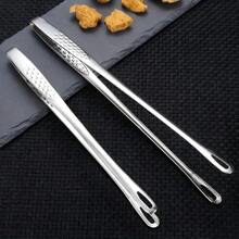 1 Piece / 2 Pieces / 4 Pieces Stainless Steel Barbecue Tongs (Gold / Silver) Optional, Kitchen Tongs, Food Tongs, Bread Tongs, Steak Tongs, Korean Barbecue Tongs, Long Handle Non-Slip Barbecue Tongs, Corrosion-Resistant And Non-Deformable