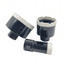 M14 Brazed Diamond Hole Opener, 125 Type Angle Grinder, M14 Thread Brazing, Ceramic Tile Drilling Tool, Drill Bit, Hand Grinder Special Drilling Tool, Suitable For: Marble/Granite/Pebble/Quartz/Concrete/Glass Stone Rhinestone Drilling Unit, Tool Accessories, Model: 6-100mm