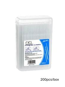 200/400pcs Disposable Household Boxed Toothpicks, Portable Ultra-Fine Double-Ended Toothpick Brushes, Disposable Plastic Toothpicks, Teeth Cleaning Interdental Brushes, Oral Care Toothpicks, Randomly Shipped In Two Packaging Options - Multicolor - View 21