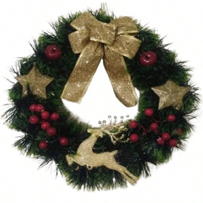 Guirlanda de Natal Decorada 35cm Decoração Natalina