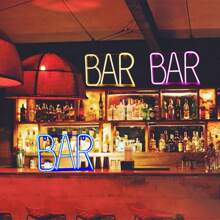 1pc LED Bar/Party Neon Sign Decor Light, Battery/USB Powered, Suitable For Holiday, Party, Home, Shop, Window, Bedroom Decoration