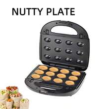 6 In 1 Breakfast Machine Sandwich Machine Waffle Machine Shell Donut Cake Machine Panini Nut Machine - UK Plug(220-240V) - View 5
