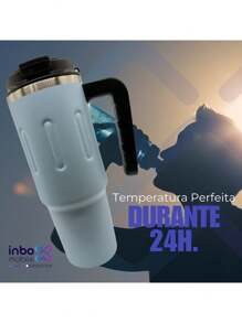 Garrafa Copo Térmico Com Alça Inox Carro Água 900ml Camping
