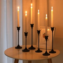 12pcs/6pcs Metal Bell Candle Holder, Halloween Tabletop Decor, Candlelight Dinner Photo Prop, Wedding Anniversary Ceremony Decoration, Home Hotel Ornaments, Birthday Gift, Suitable For Centerpiece, Wedding, Dining, Party (Candles Not Included)