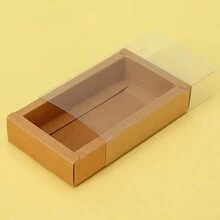 5/10 pezzi Nuovi scatole da regalo estraibili, colore solido semplice con finestra, scatole in carta kraft, scatole piccole per confezionare regali, scatole a cassetto per compleanni, feste, San Valentino, confezione universale