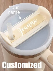 Tumbler Personalized Name Tag, Customized Acrylic Name Tag, Waterproof Personalized Nameplate, Custom Tumbler Name, Personalized Name, Customizable Tumbler Lid Topper Acrylic Name Tag, Flow State Tumbler, Gifted Name Plate, Tumbler Name Plate, Travel Accessories, Makeup Bag - Multicolor - View 6