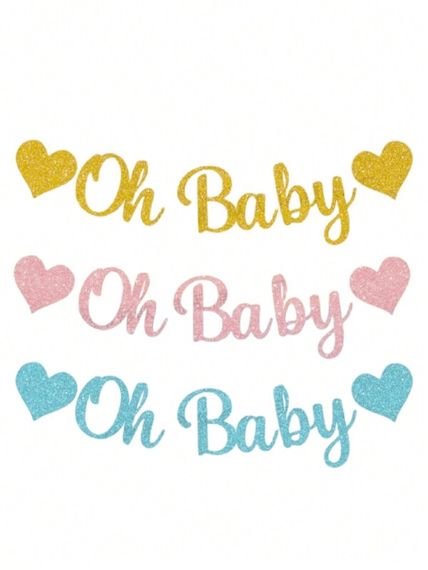 Rose Gold Glitter Letter Baby Shower Banner, Gender Reveal Decorations, Baby Sprinkle Decorations, Gender Reveal Party Supplies, Baby Shower Decorations, Girl Birthday Decorations, Baby Shower Decor, Gender Reveal, Baby Shower Decorations, Baby Shower Party Favors, Baby Shower Girl, Baby Shower Gifts For Guests