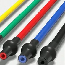 Set de 5 bandas de resistencia de 5 niveles con asas, cuerda de tracción de yoga, banda elástica para ejercicios de fitness en casa y fortalecimiento