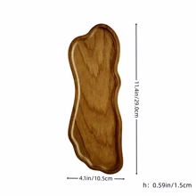 1pc Wooden Tray, Fruit Plate, Dessert Tray, Multipurpose Snack Plate, Decorative Fruit Dish, Food Platter, Coffee Cup Holder, Tea Cup Tray, Cake Plate, Breakfast Tray, Suitable For Home Kitchen, Hotel Restaurant, Cafe Display, Home Decor, Kitchen Decor Christmas Gift