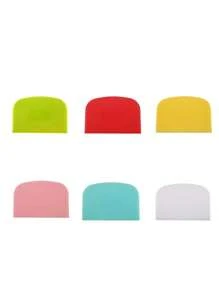 1/2/5pcs Plastic Scraper For Kneading, Cutting Dough And Scraping Flour, Large Baking Tool