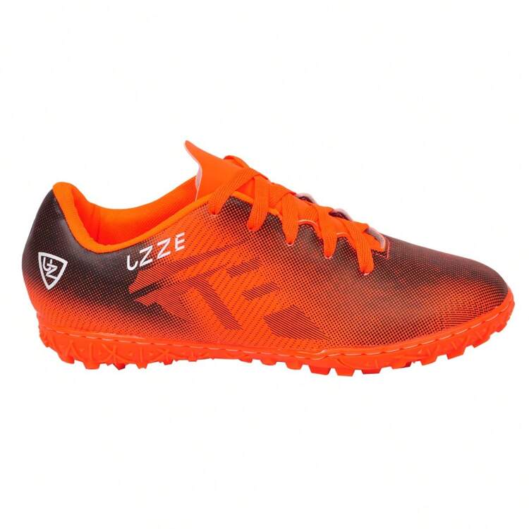 Adult UZ Synthetic Society Football Boots With Original Uzze Stitched Sole + Sports Socks - Orange - View 2