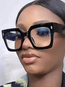 男士超大方形眼镜 时尚大框眼镜 眼镜配件