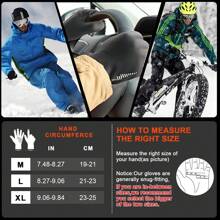 WIN.MAX Unisex Winter Ski Gloves, Warm Touchscreen Compatible, Suitable For Running, Cycling, Hiking, Driving, Walking, Typing, Cold Storage Work, Sports, Football, Shooting, Gaming And More Occasions. - Black - View 4
