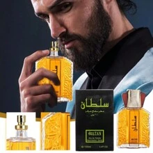 SULTAN 1 3.38 Oz Dubai Men's Perfume - Elegant Long Lasting Fragrance, Sultan Eau De Toilette Spray, Long Lasting Perfume With Refreshing Long Lasting Flowers, Ideal For Dating And Everyday Life