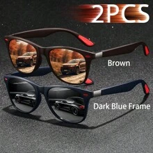 2 sztuki modne kwadratowe okulary vintage unisex męskie damskie luksusowe markowe okulary designerskie modne okulary moda tropikalna plaża wakacje lato pastelowe prostokątne okulary stroje wakacyjne okulary dla mężczyzn klasyczne jazda samochodem wędkarstwo podróże zakupy sporty na świeżym powietrzu turystyka kemping wspinaczka górska wypoczynek gogle retro podróże kierowcy modne okulary męskie damskie okulary