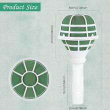 Bride's Bouquet Holder Bride's Bouquet Holder Foam Flower Handle Bouquet Holder Large Size Is Suitable For Bride's Artificial Flowers, Holding Flowers For Decoration, Valentine Day, Gift Gifts Birthday Graduation - Green - View 8