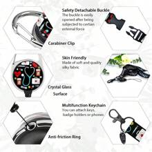 1 Set (Clip retráctil + Portador de tarjeta de identificación + Cordón) Carrete de identificación con clip para el estetoscopio de enfermera, clip de bobina extensible, llavero con botella de pastillas y jeringa, cordón de tela desmontable con diseño floral negro, estuche protector para tarjeta de identificación, adecuado para accesorios de oficina estéticos, útiles escolares, de vuelta a clases