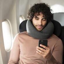 Travel Neck Pillow, Slow Rebound Memory Foam U-Shaped Pillow, Portable U-Shaped Airplane Pillow - Collapsible U-Shaped Neck Pillow - Travel Airplane Pillow