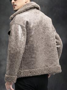 BONNY MAX 2024 Nuova giacca da uomo in pelliccia di montone, cappotto invernale spesso, cappotto reversibile in lana