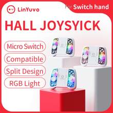Set de 2 controladores de juego multicolor LinYuvo KS51 con palanca de mando Hall, programación de macros, giroscopio de seis ejes, vibración dual, disparo automático compatible con Switch/Switch OLED/Switch Lite, PC, Android, IOS - multicolor - Ver 1