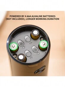 CLITON Electric Salt And Pepper Grinder Set Automatic Battery Pepper Mill Shakers Adjustable Coarseness Easy Filling Upgraded Larger Capacity With Led (2 Pack Black) - 彩色 - 查看 6