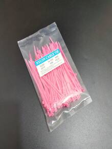 100 件彩色自锁尼龙塑料，高强度优质塑料扎带，具有抗拉强度，适用于固定派对装饰品、固定家庭和车辆维护的线束、用手工制作的 DIY 线束捆绑和固定花园植物、抗拉强度绳索和工艺管理。它们非常适合室内和室外使用 - 彩色 - 查看 16