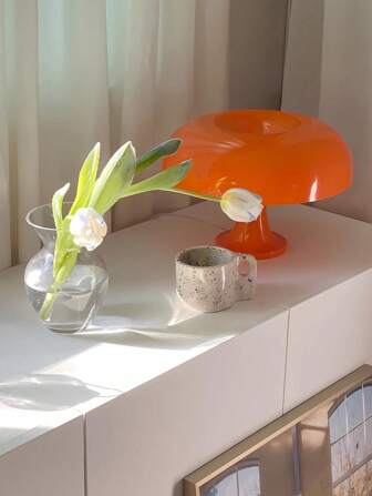 1 pieza Lámpara de mesa con forma de seta LED, lámpara decorativa de ambiente del hogar regulable para dormitorio, mesita de noche, sala de estar. Luz moderna decorativa, mejor regalo.