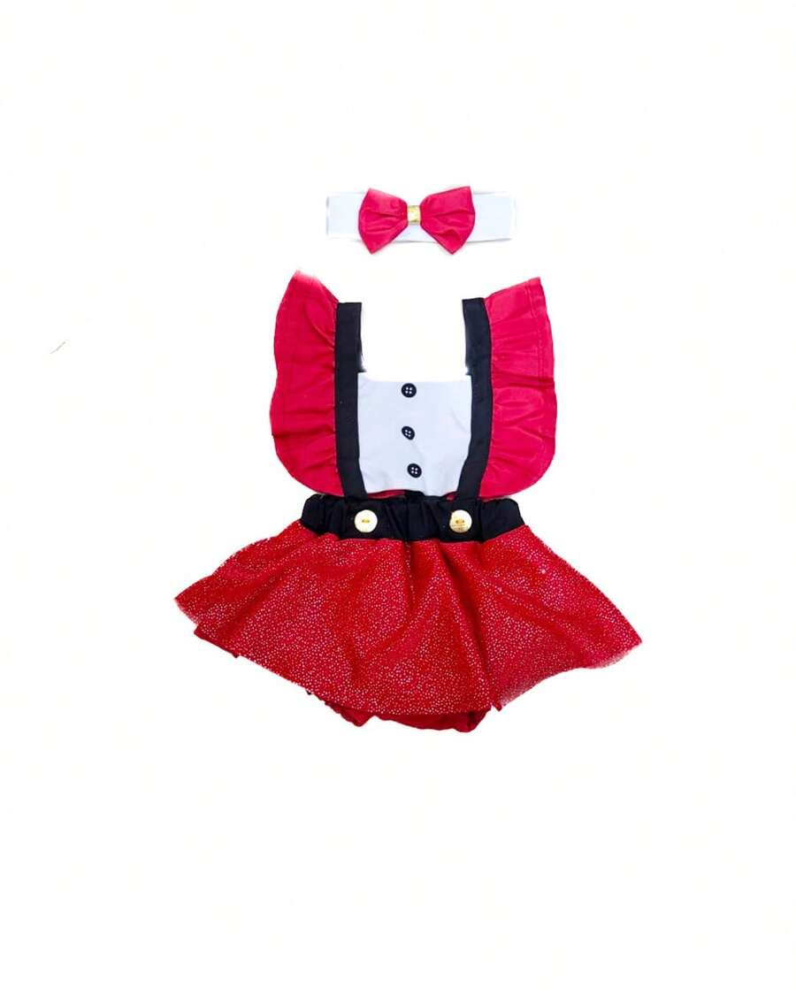 Romper Mamãe Noel Bebês Blogueirinha Salompete - Mesversario Natal