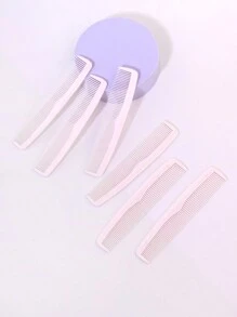 6 件套口袋大小的塑料细齿发梳套装，男女适用，适合所有发质和旅行发刷、发刷、梳子、美发工具、理发沙龙美容旅行必需品的美发产品和配件、返校、旅行度假必需品、女士发饰、刷子、发刷、边缘刷、刷头发、发梳、梳头发、顺发刷、球刷、迷你发刷、发刷套装、木梳、梳子、光滑后刷、发刷、边缘刷、刷头发、发梳、发刷套装、梳头发、迷你发刷、顺发刷、美发产品、美发工具、美发用品、护发、卷发刷、理发师、理发配件、美发设备、旅行必需品、旅行必需品、发型、美发 - 黑色 - 查看 3