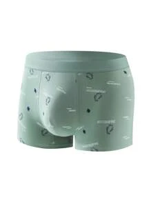 4 Stücke Herren Unterwäsche mit regulierter Taille, atmungsaktive 4-Wege Stretch Boxershorts, Muster in Großen Größen - Verschiedenfarbig - Übersicht 3