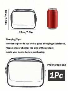 3-1pc Double-Layer Travel Cosmetic Bag Set For Toiletries, Bathing, Makeup Organizing, Hand Carry, Beauty Storage, Beach, Dry/Wet Separation, Swimming, Teen Girl's Cosmetics Bag, Skincare Bag, Menstrual Bag, Waterproof Travel Washing Bag - Multicolor - View 12