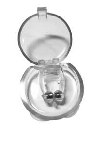 Kit 2 Clip Nasal Anti Ronco Magnético Com Imã Apneia Nariz