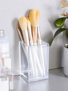 Transparente Acryl Makeup Pinsel Kartusche, transparente Aufbewahrungskartusche für Stifte, Lipgloss Augenbrauenstift Makeup Pinsel Halter, Makeup Pinsel Aufbewahrungskartusche, Makeup Lippenstift Augenbrauenstift Aufbewahrungskartusche, für Urlaub, Strand, Badezimmer, Schlafzimmer, Großer Fassungsvermögen