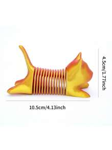 1 pieza Estatua de gato de primavera flexible impresa en 3D - Articulaciones posicionables, adecuada para decoración del hogar, regalo para amantes de los gatos y coleccionistas, disponible en varios colores - Multicolor - Ver 2