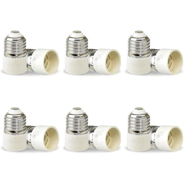 Adaptador de 12 piezas portalámparas E27 a E14, convertidor E27 a E14, potencia máx. 200W, voltaje máx. 250V, para lámparas halógenas LED y lámparas CFL.