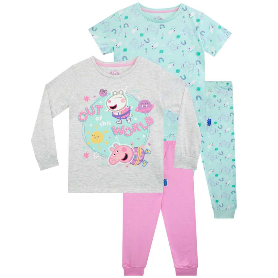 Pyjamas | Long Sleeve Peppa Pig Pyjamas | Officially Licensed - Multicolor - View 1