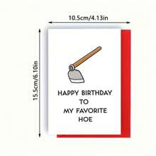 1 张，带有可爱图案的创意贺卡，适合所有人、朋友、家人、情侣、创意礼物 - 带信封 - 彩色 - 查看 3