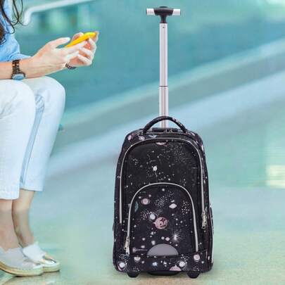 Futchoy Futchoy 45 litri zaino trolley scuola trolley trolly laptop notebook trailer 33 * 25 * 49 cm / 13 * 9,84 * 19,3 pollici