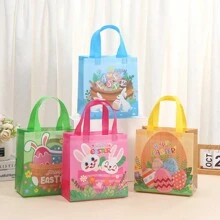 Easter Gift Bags Easter Egg Bags With Handles, Non-Woven Easter Bags For Easter Baskets, Easter Party Gift Bags Decor Easter Easter Decorations Easter Decor Easter Gifts Easter Bags