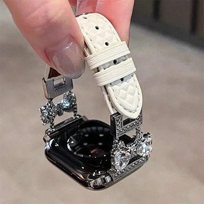 全新蝴蝶结皮革表带 兼容 38/40/41/42/44/45/46/49mm I 表带 I 表带 I 表带 Ultra/Se10/9/8/7/6/5/4/3/2/1