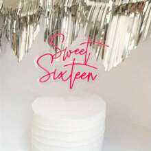 1pc Custom Acrylic Cake Topper Dessert Table Decor For Parties Unique Baking Accessory Memorable Unique Gift For Her Christmas And Halloween - Multicolor - View 3