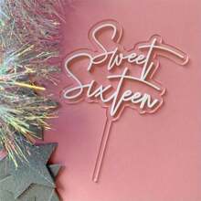 1pc Custom Acrylic Cake Topper Dessert Table Decor For Parties Unique Baking Accessory Memorable Unique Gift For Her Christmas And Halloween - Multicolor - View 4