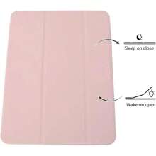 平板电脑保护套，柔软防摔保护，超薄/智能支架/自动唤醒保护套，兼容 iPad，兼容 iPad 第 9 代/iPad 第 10 代（粉色、黑色） - 粉色 - 查看 2