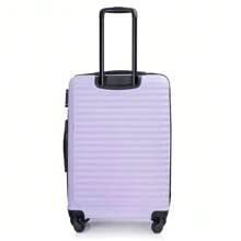 Sweiko Sweiko Hard Shell Suitcase, Rolling Suitcase, Travel Suitcase, Hand Luggage 4 Wheels, ABS Material, TSA Customs Lock, 58.5*39.5*23, Light Purple