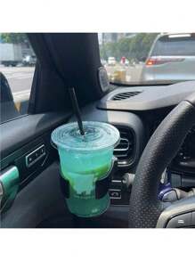 1 件多功能通用汽车空调出风口饮料架带杯托，汽车杯托安装在空调出风口，烟灰缸支架